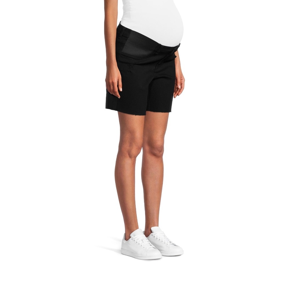 Time and Tru Women's Maternity Denim Bermuda Shorts Size M